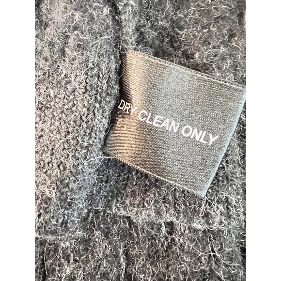 Blake Baby Alpaca Womens Zip Up Cardigan Made in Peru Gray Chunky Knit Sz Med - Picture 10 of 11